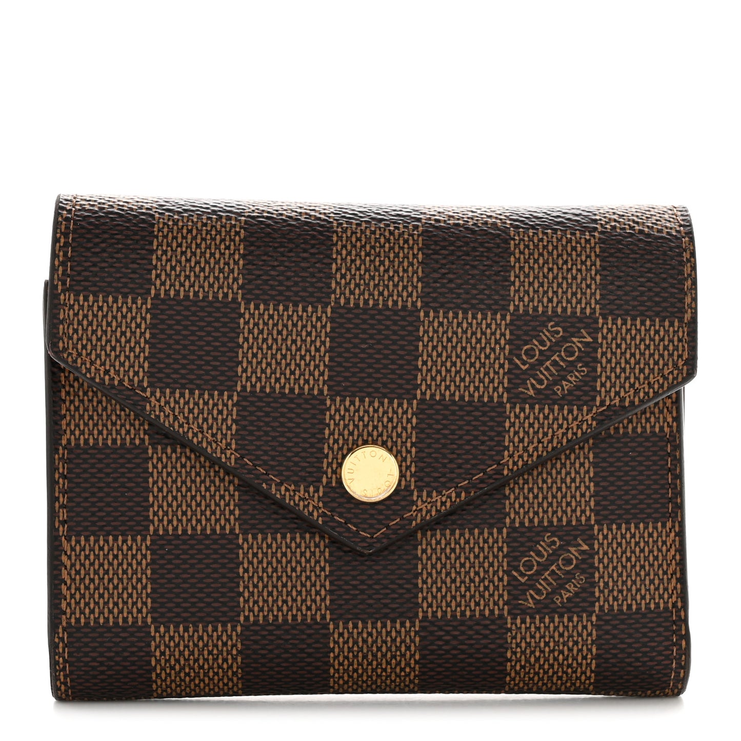 Damier Ebene Victorine Wallet Red