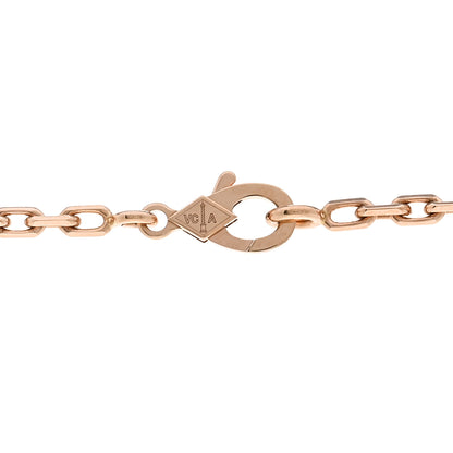 Van Cleef & Arpels 18K Rose Gold Silver Obsidian 20 Motifs Vintage Alhambra Necklace 4 of 7