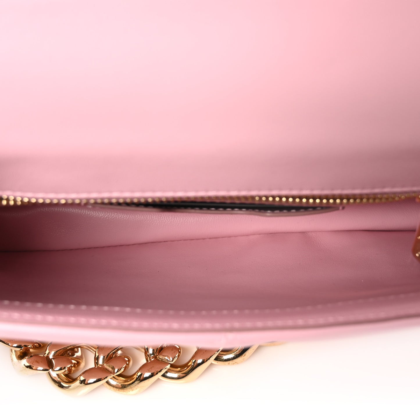 Nappa Quilted 3.5 Medium Chain Bag Pink