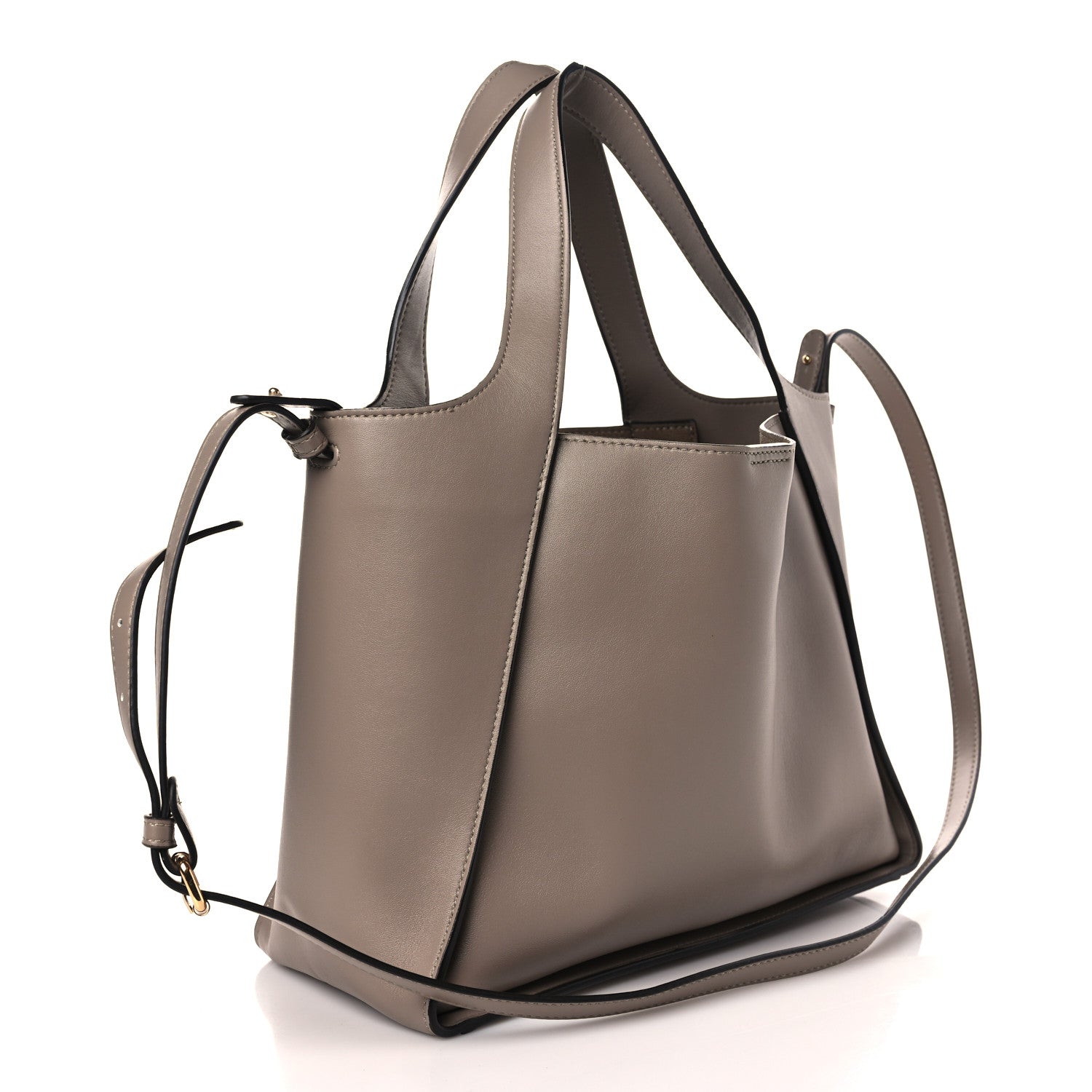 Stella McCartney Eco Alter Nappa East West Perforated Tote Moss 4 of 9