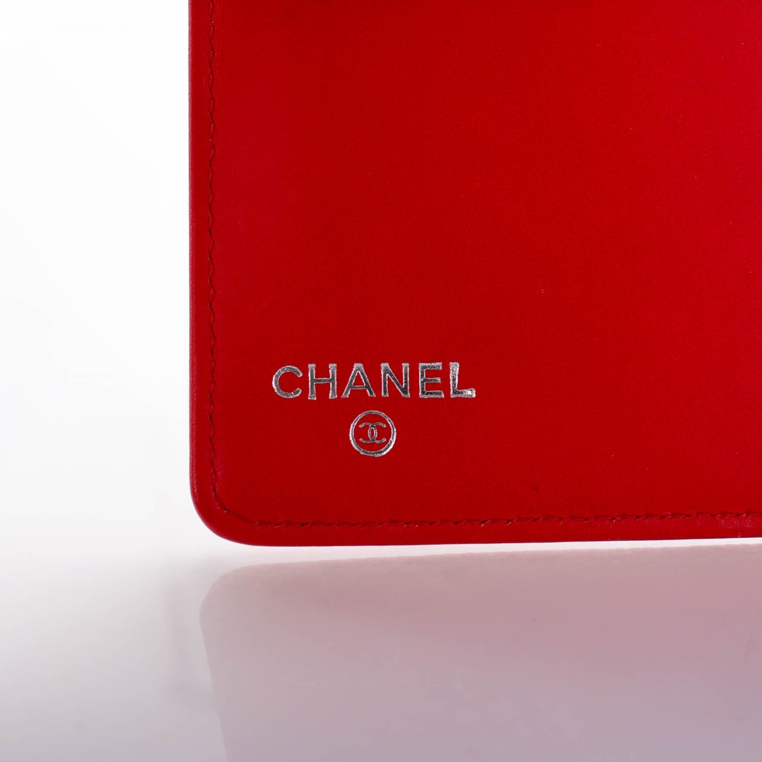 Chanel Caviar Timeless CC Yen Wallet Coral 6 of 8