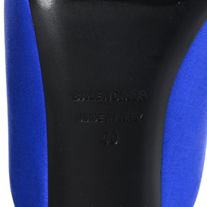 Balenciaga Satin Pointed Toe Knife 40mm Mules 40 Blue 8 of 8
