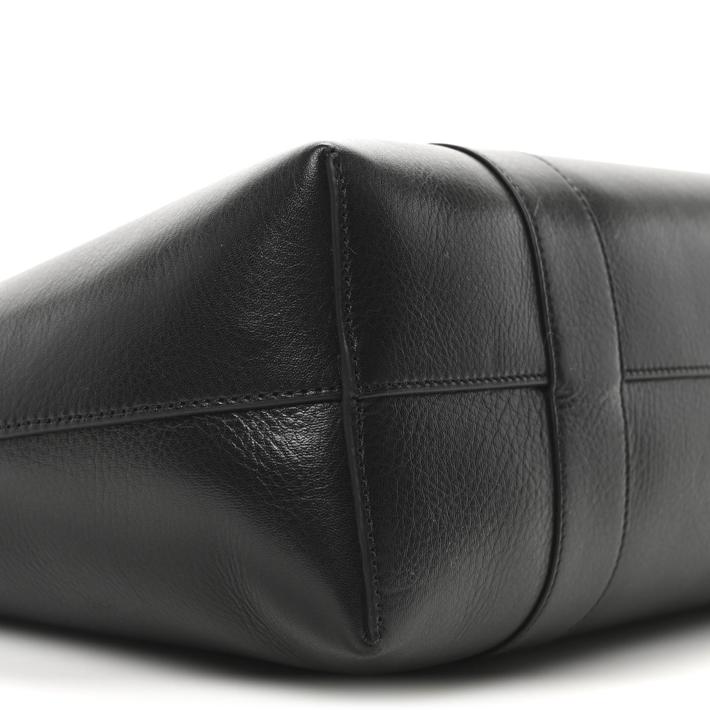 High Shine Grain Bayswater Tote Black