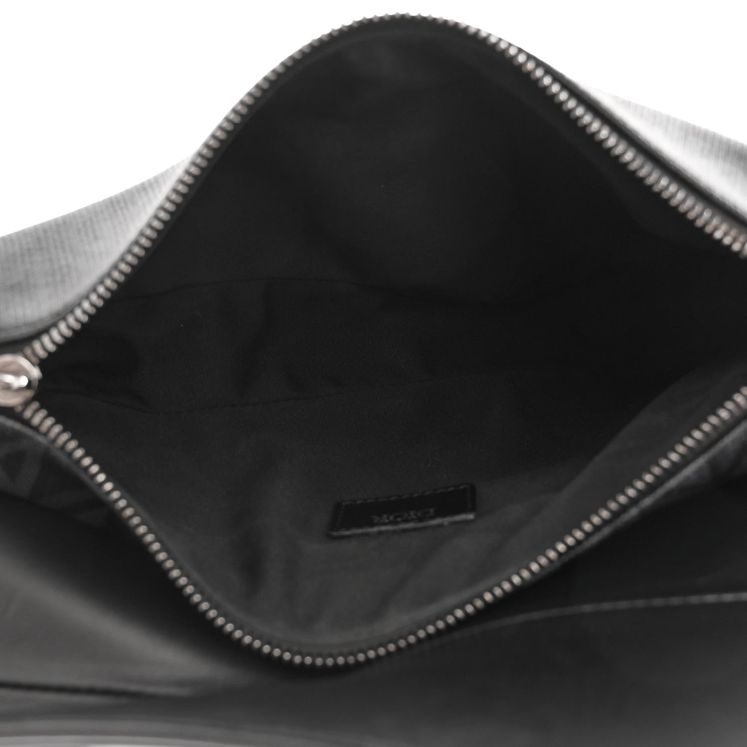 Christian Dior Smooth Calfskin Canvas CD Diamond Mens Saddle Bag Black 5 of 16