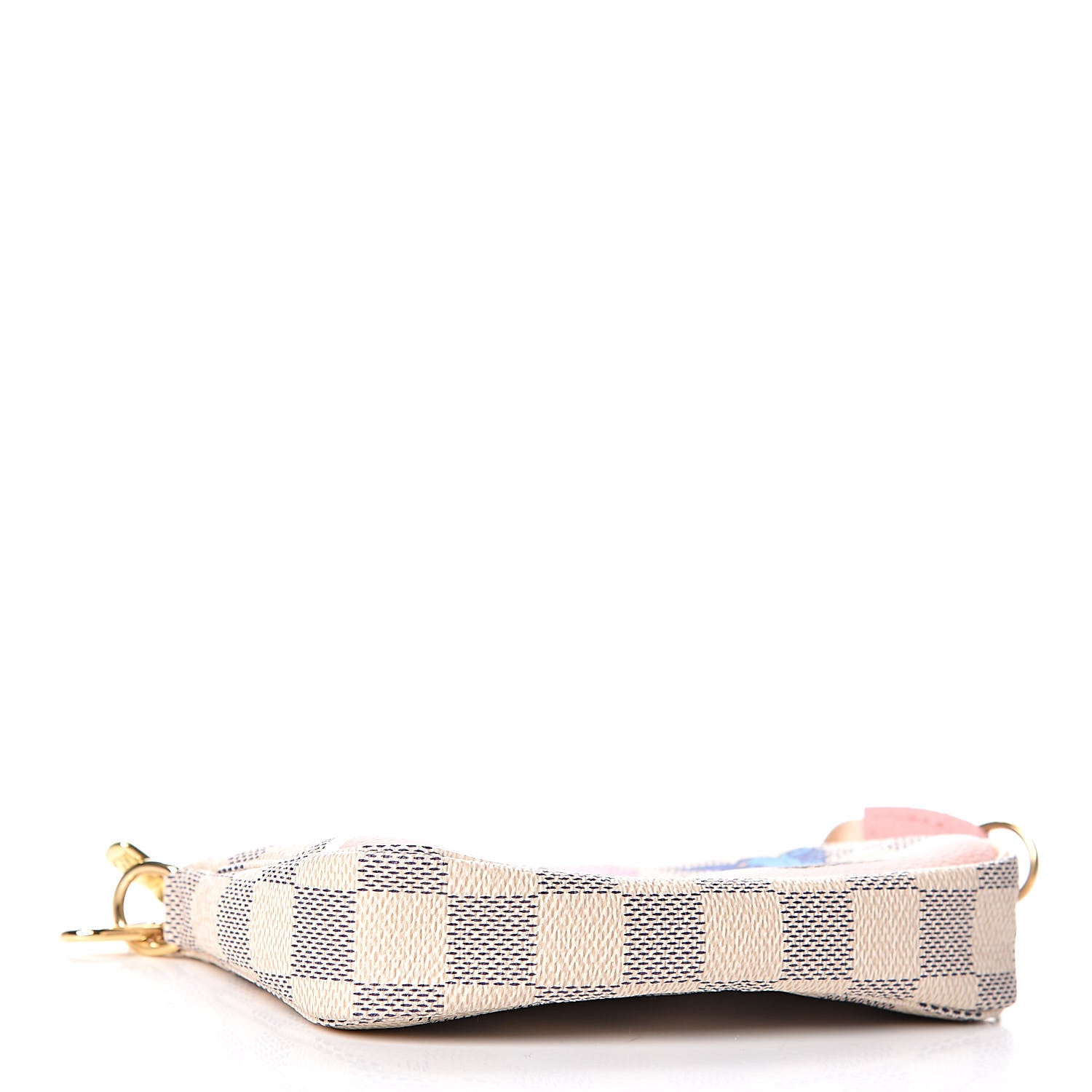 Louis Vuitton Damier Azur 2018 Christmas Animation Mini Pochette Accessories 4 of 9