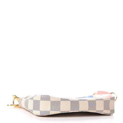 Louis Vuitton Damier Azur 2018 Christmas Animation Mini Pochette Accessories 4 of 9