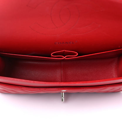 Chanel Lambskin Quilted Jumbo Double Flap Red 5 of 11