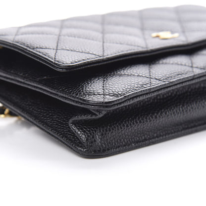 Chanel Caviar Quilted Wallet On Chain WOC Black 10 of 12