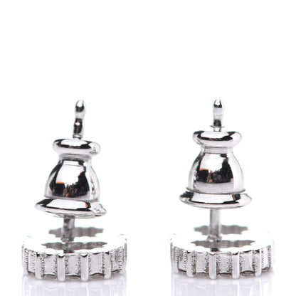 Christian Dior Crystal Clair D Lune Earrings Silver 5 of 6