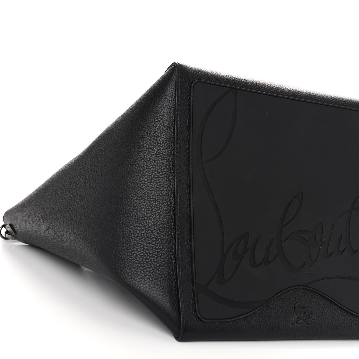 Christian Louboutin Calfskin Empire Spike Studded Small Cabachic Tote Black 8 of 9