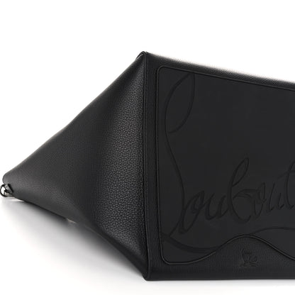 Christian Louboutin Calfskin Empire Spike Studded Small Cabachic Tote Black 8 of 9
