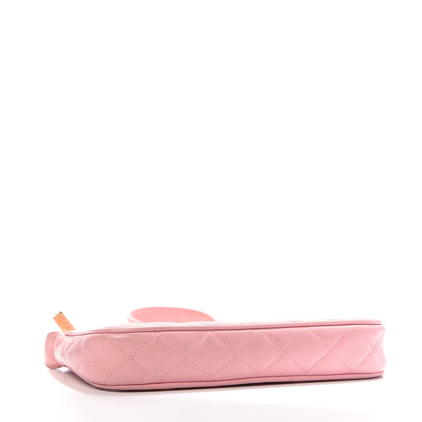 Caviar Quilted Pochette Pink