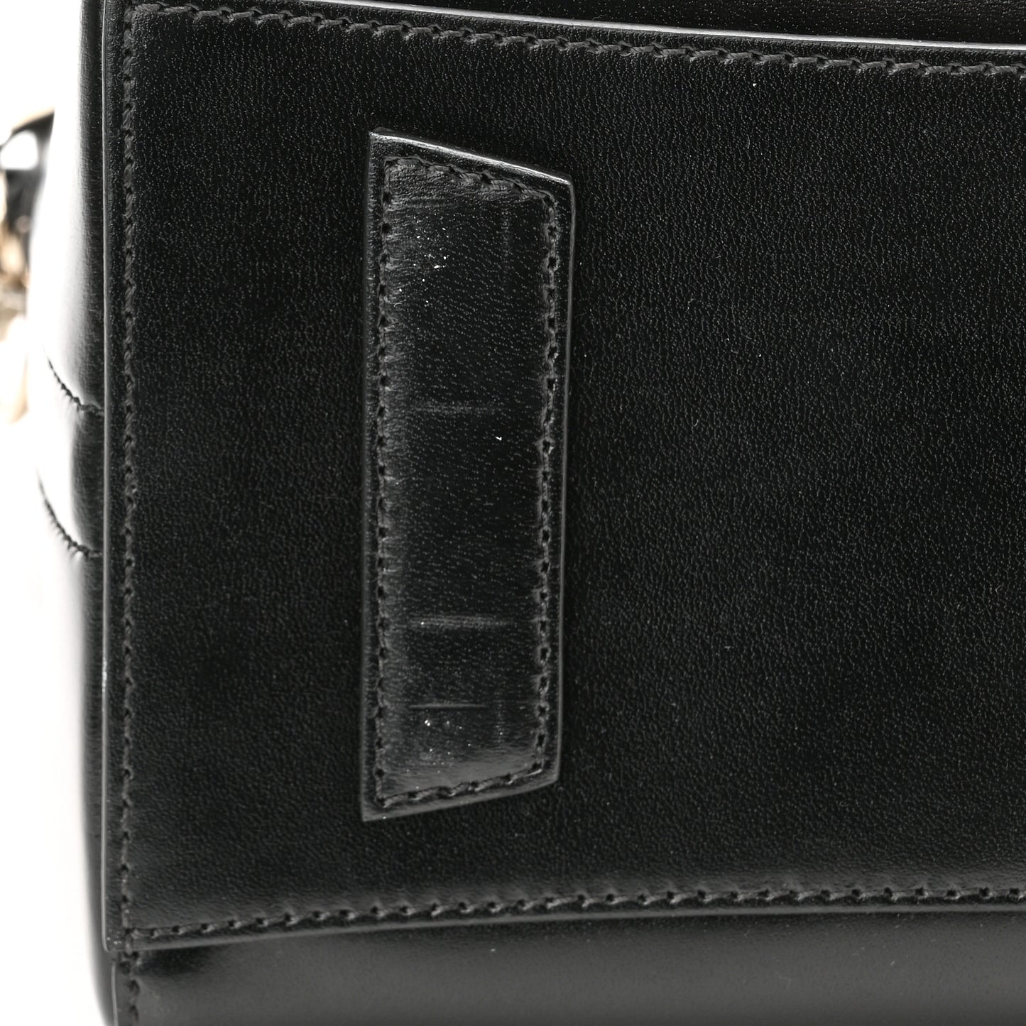 Shiny Lord Calfskin Small Antigona Black