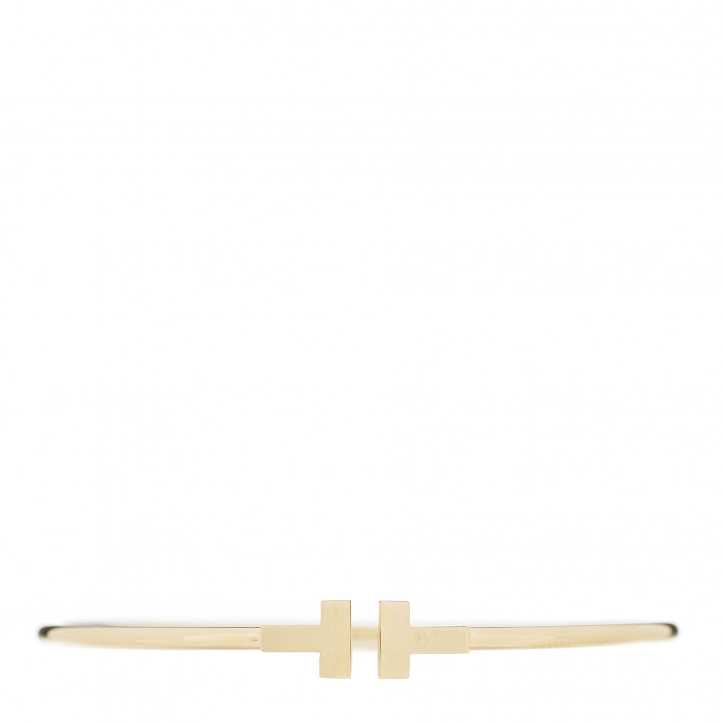 18K Yellow Gold Narrow T Wire Bracelet