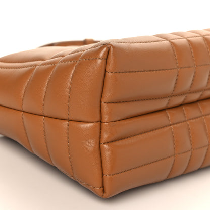 Burberry Lambskin Quilted Small Soft Lola Bag Maple Brown 7 of 8
