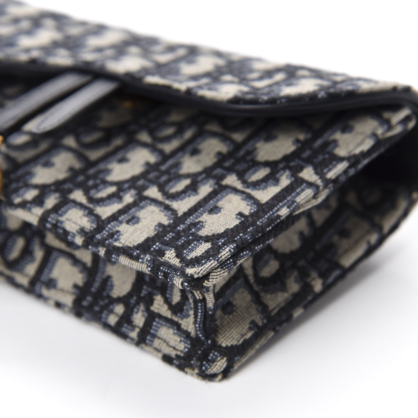 Oblique Saddle Belt Bag Blue