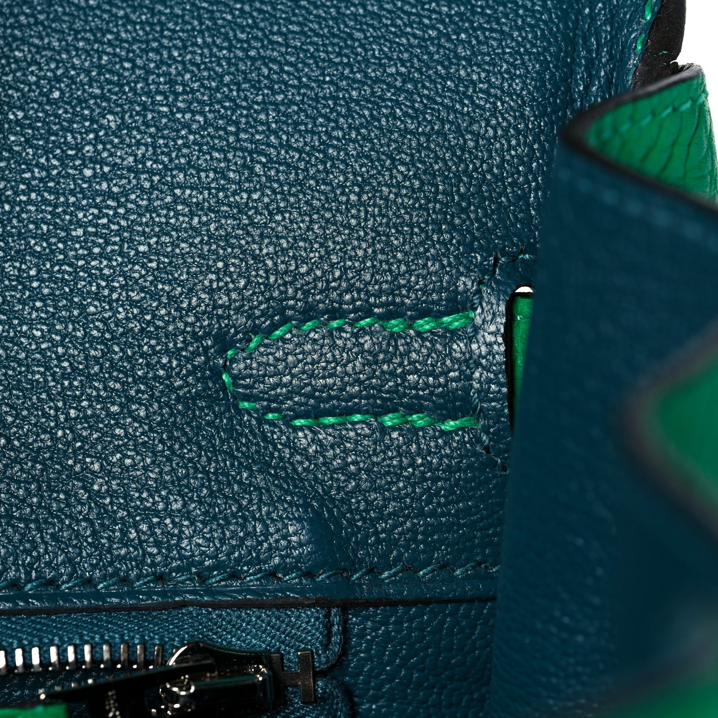Togo Verso Birkin 25 Menthe Vert Bosphore