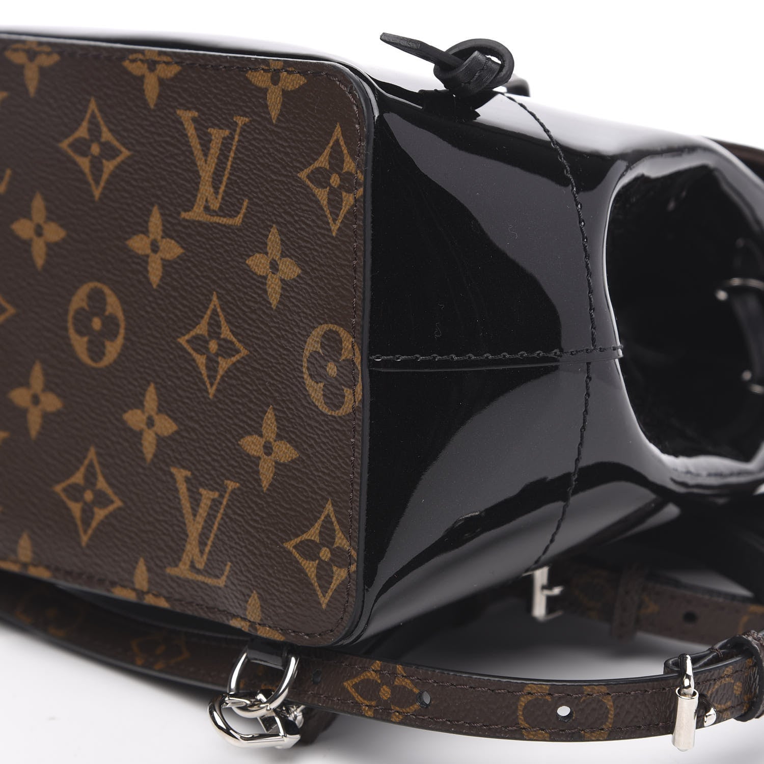 Louis Vuitton Patent Monogram Hot Springs Backpack Black 7 of 7