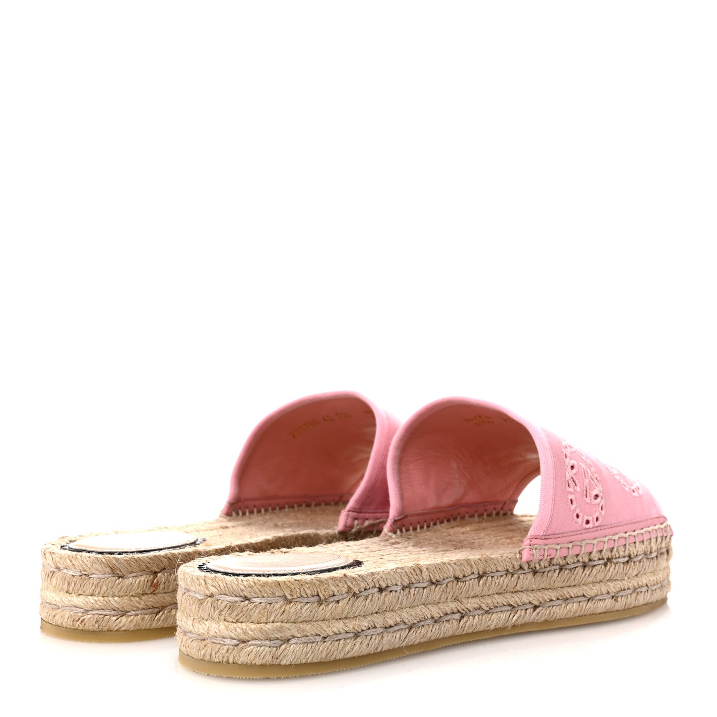 Canvas Interlocking G Damita Espadrille Sandals 42 Wild Rose