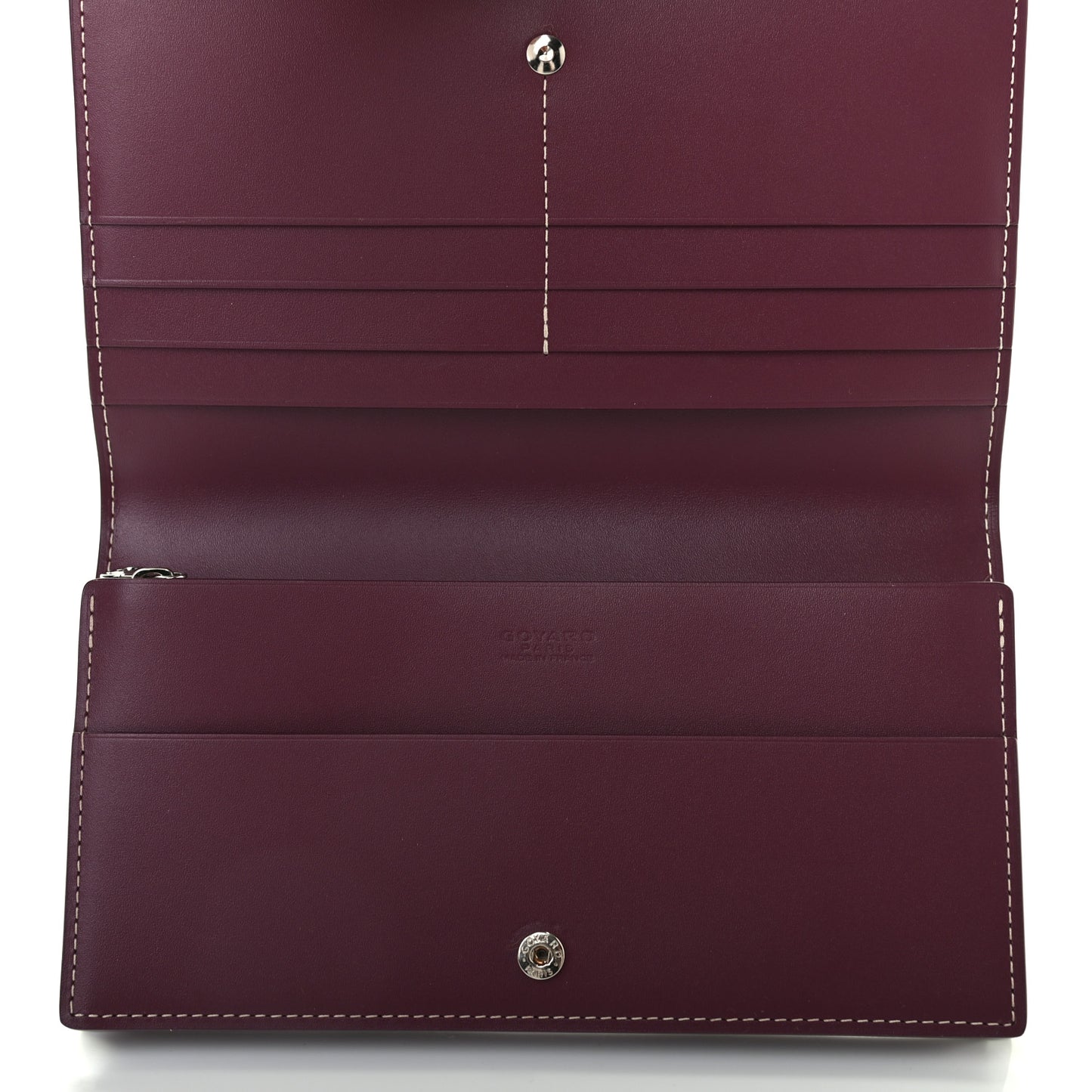 Goyardine Richelieu Wallet Burgundy