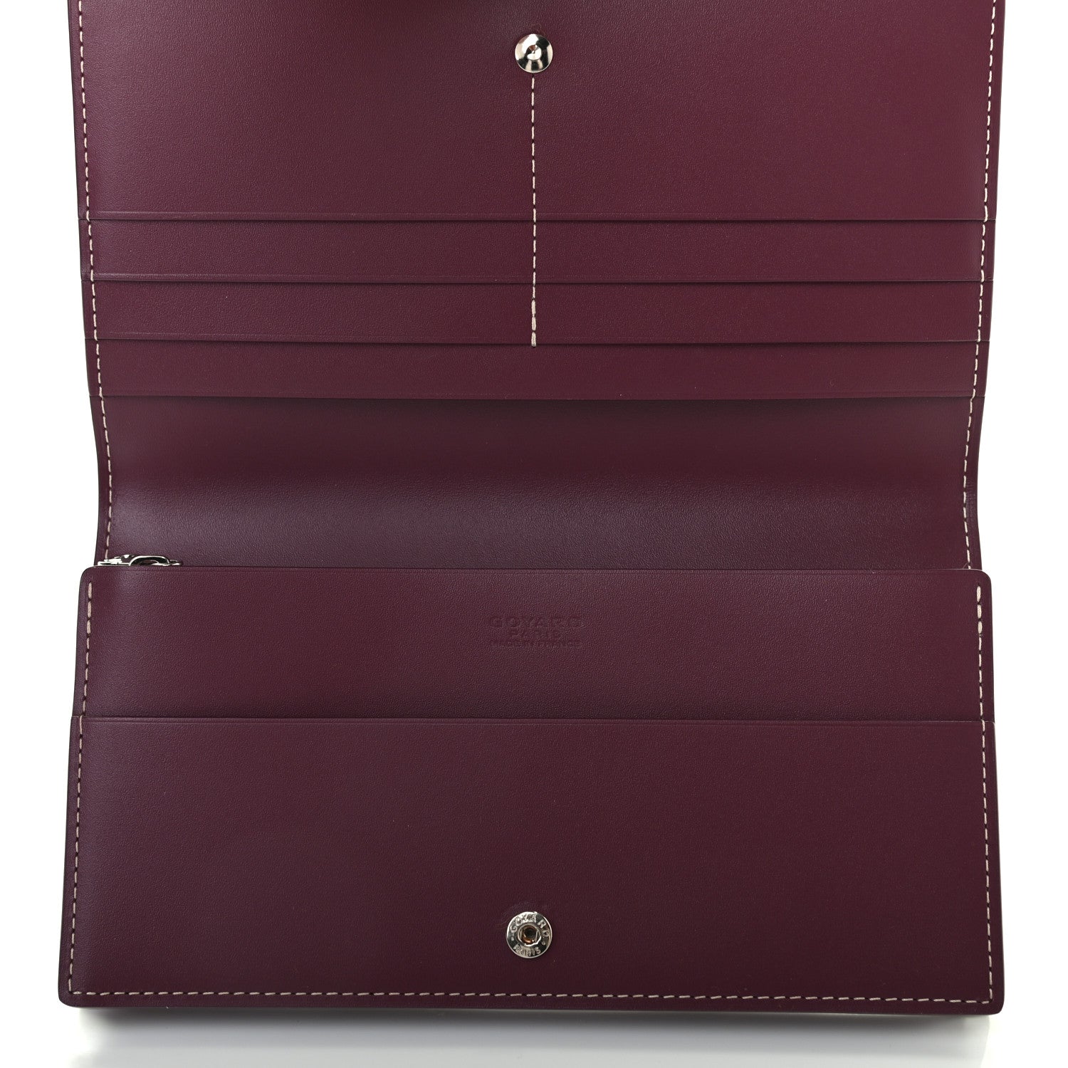 Goyard Goyardine Richelieu Wallet Burgundy 6 of 8