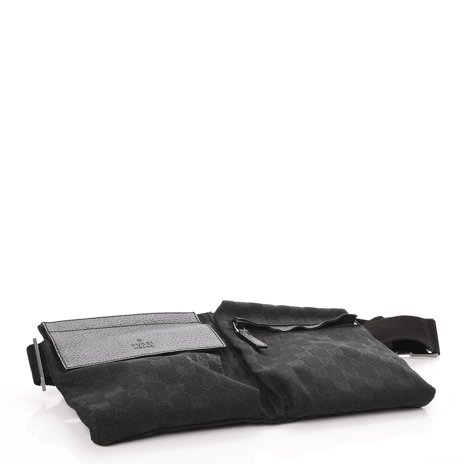 Gucci GG Monogram Double Pocket Belt Bag Black 4 of 8