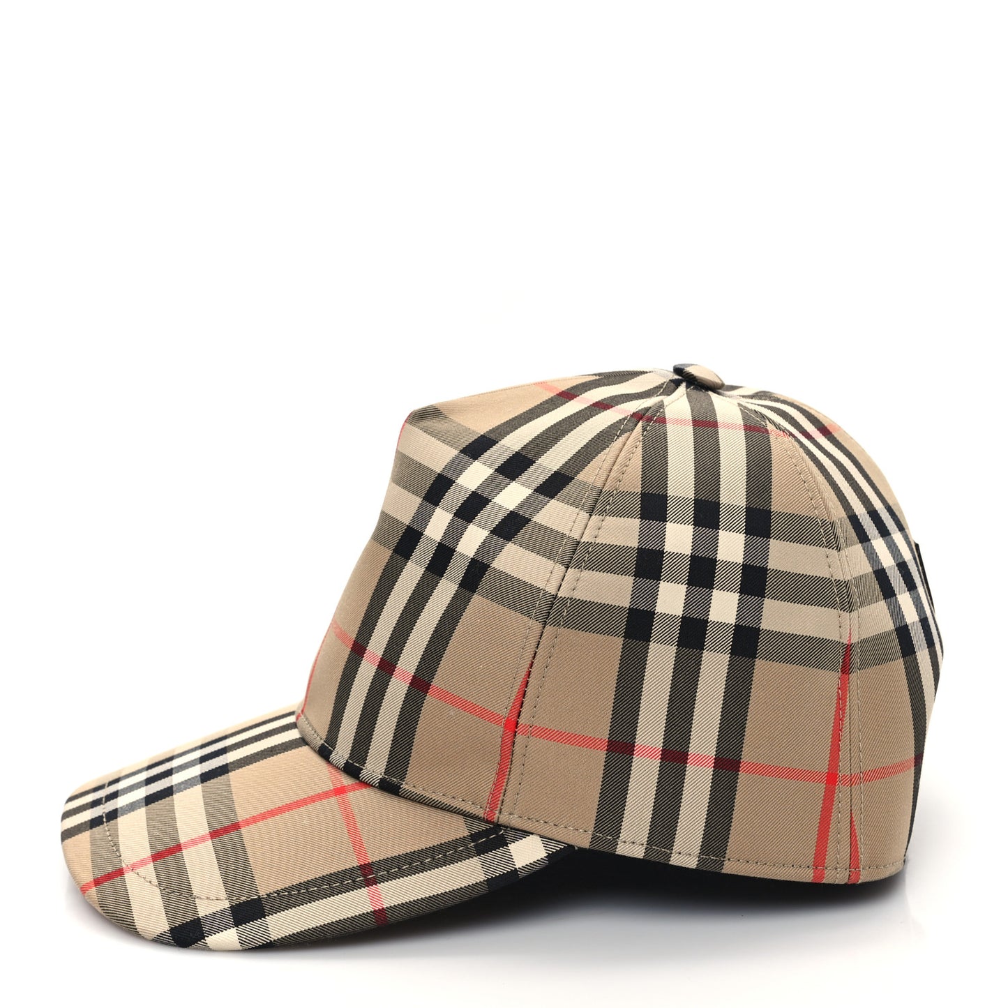 Cotton Vintage Check Baseball Hat S Archive Beige