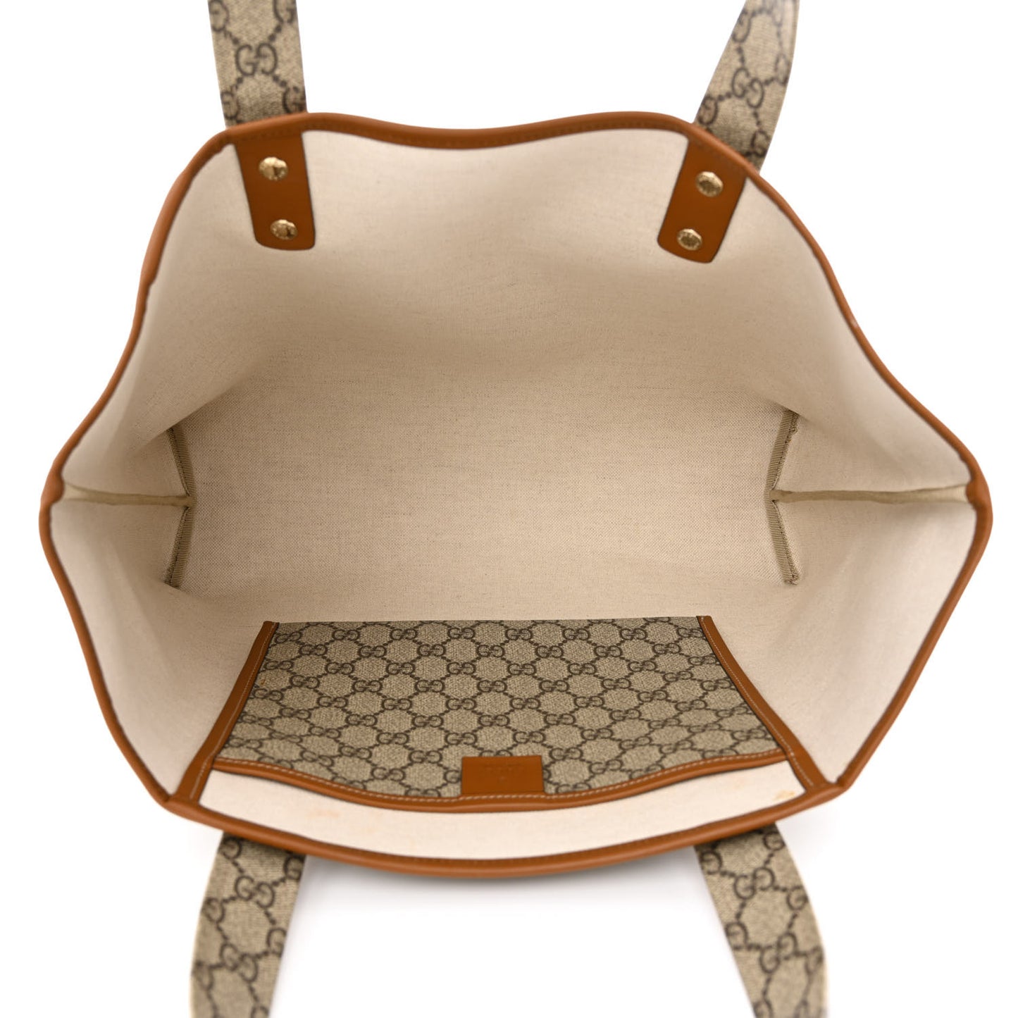 GG Plus Monogram Medium Signature Web Loop Tote Brown