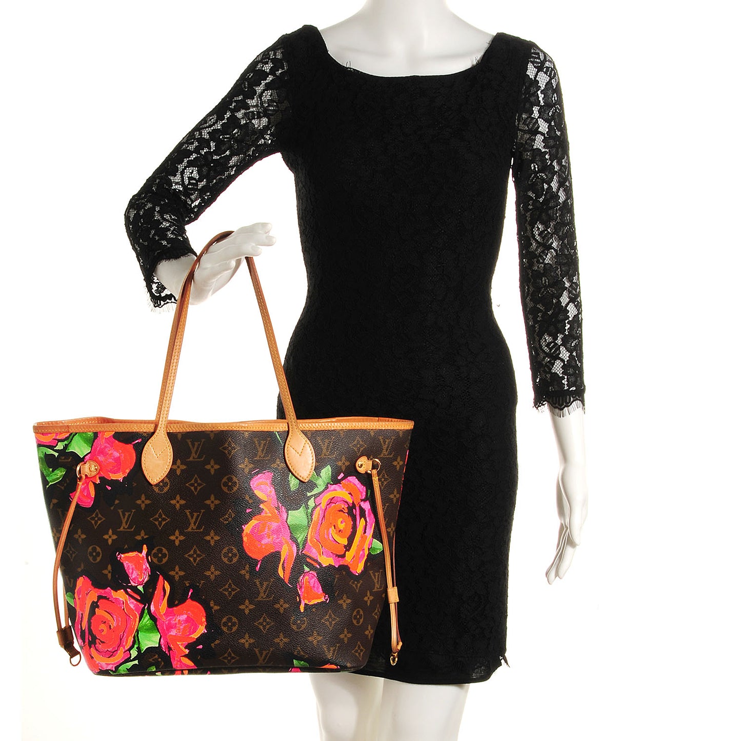 Monogram Roses Neverfull MM