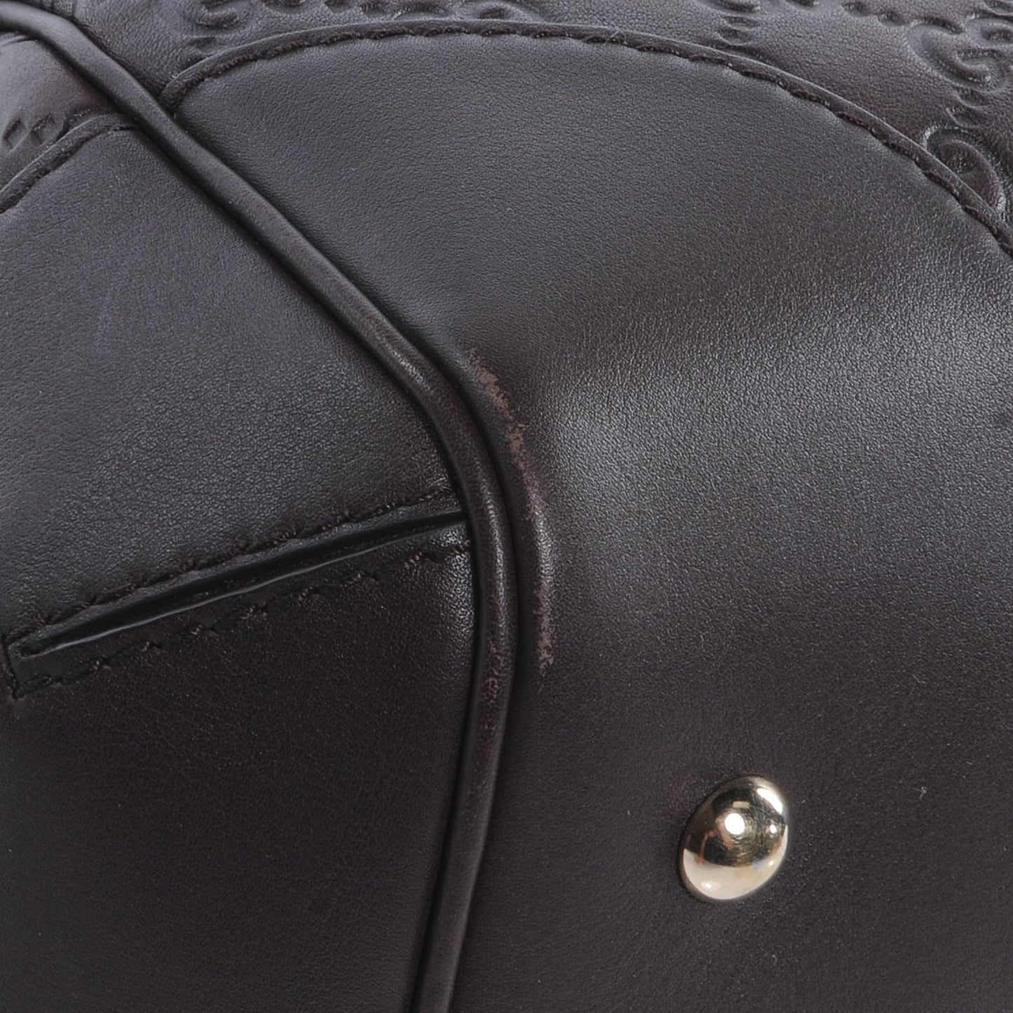 Guccissima Medium Mayfair Tote Dark Brown