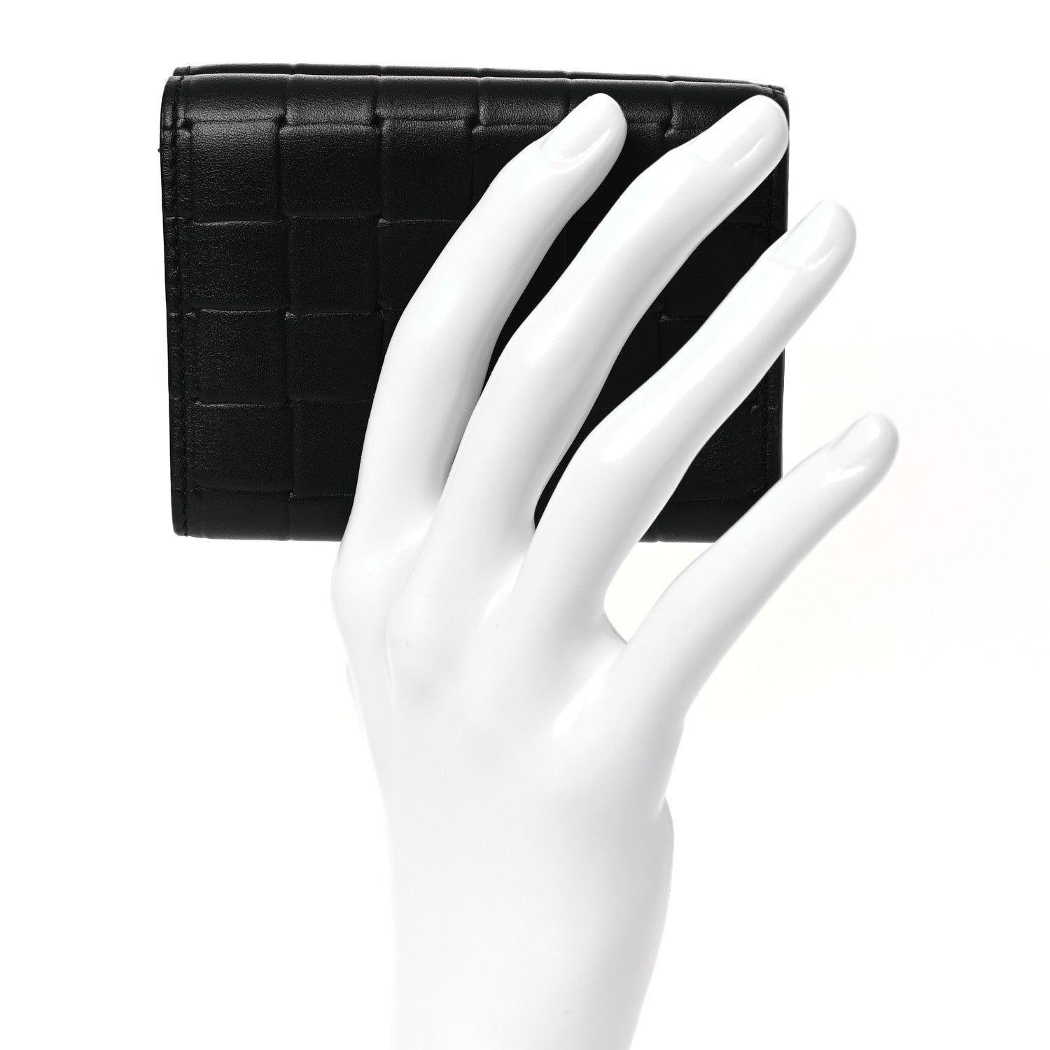 Bottega Veneta Nappa Intrecciato Tri-Fold Wallet Black 2 of 10