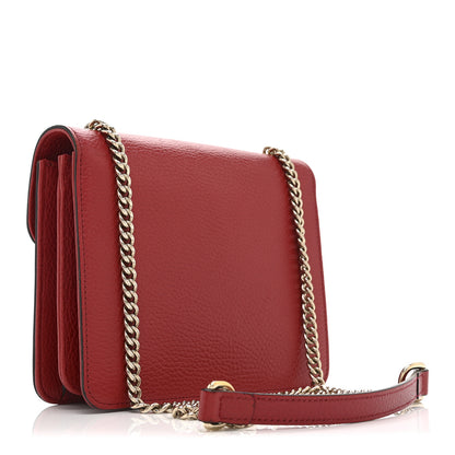 Gucci Dollar Calfskin Small Interlocking G Shoulder Bag Red 3 of 11