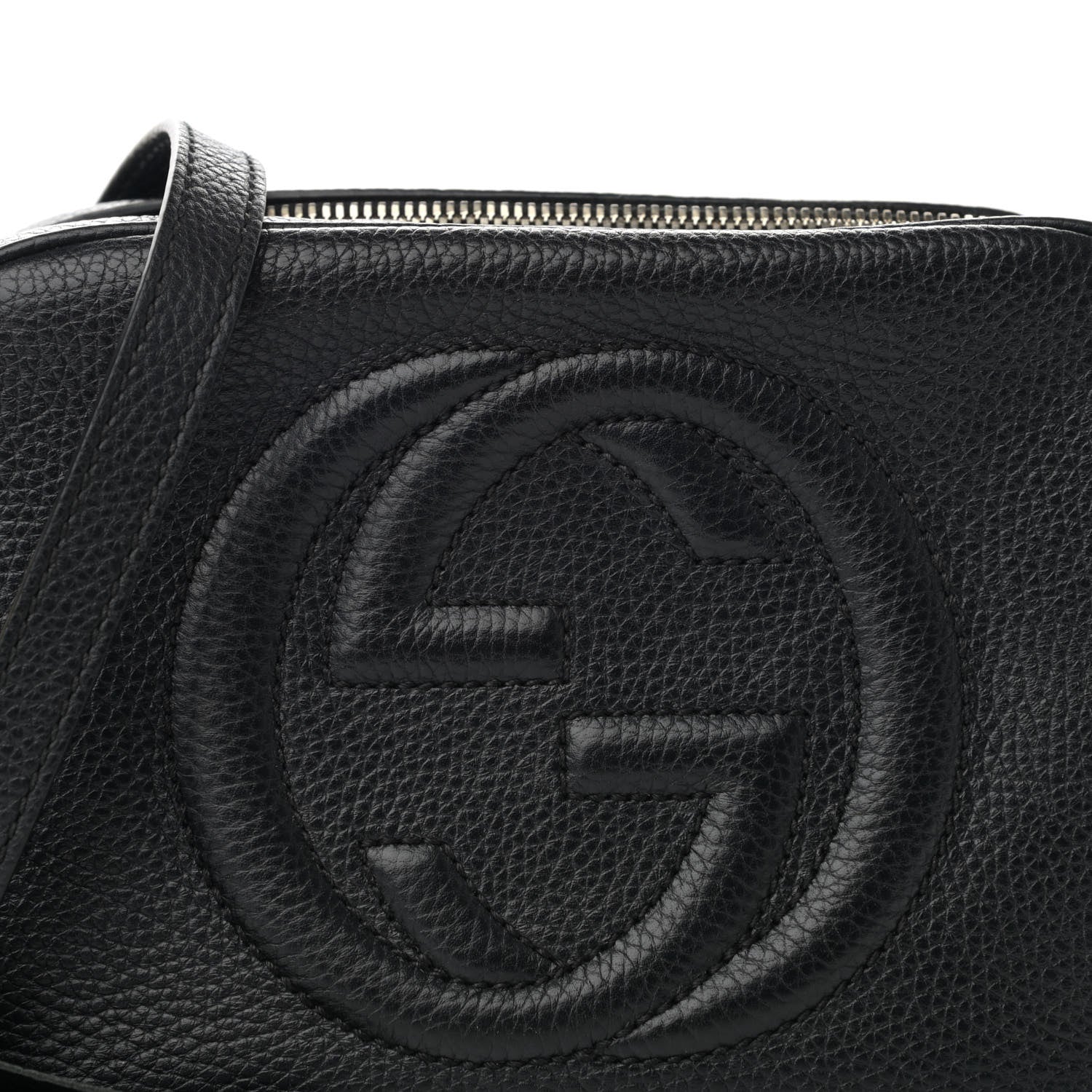 Gucci Pebbled Calfskin Small Soho Disco Bag Black 8 of 15