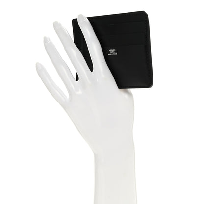 Hermes Villandry Calfskin City 8CC Card Holder Black 2 of 7