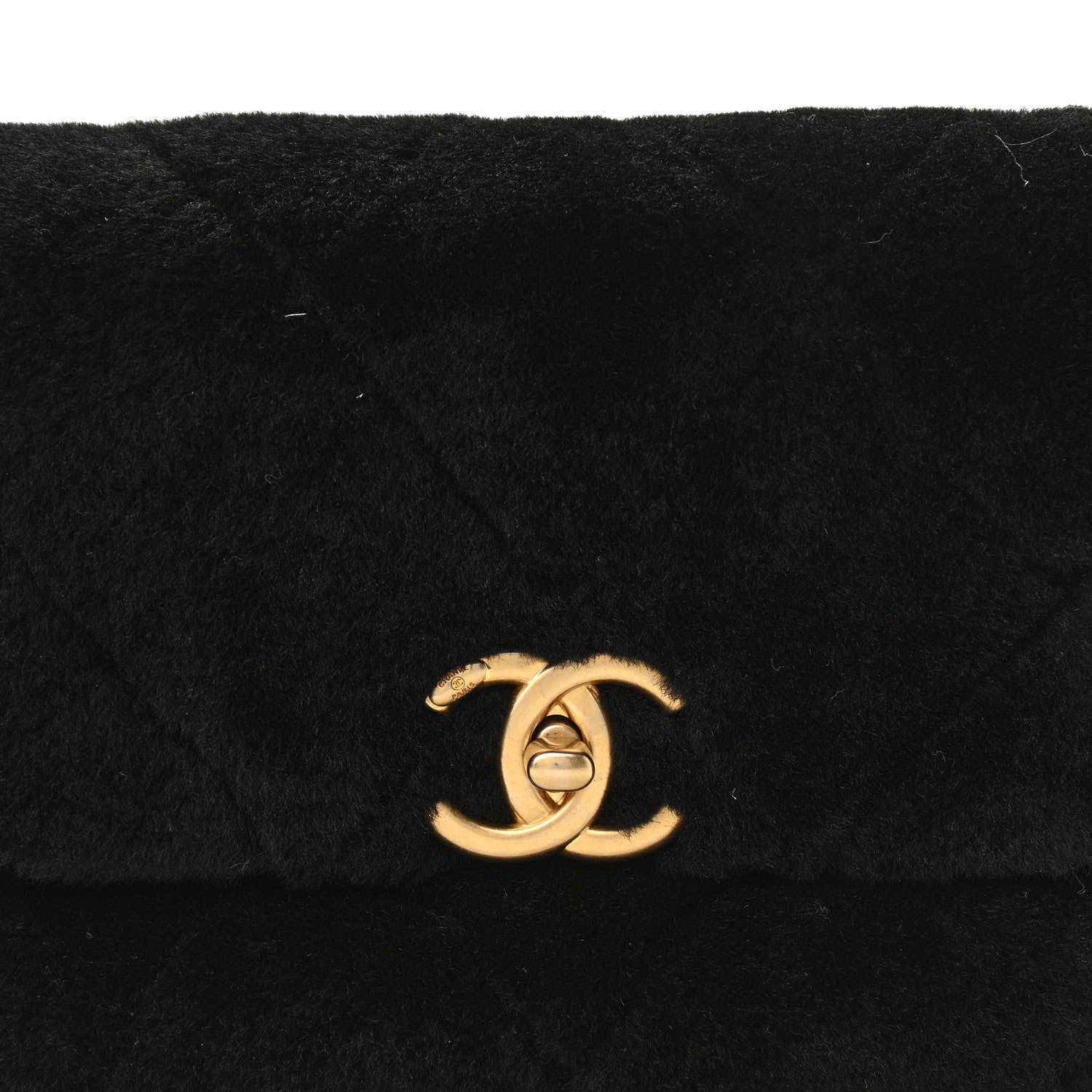 Chanel Shearling Quilted Single Flap Black 8 of 11
