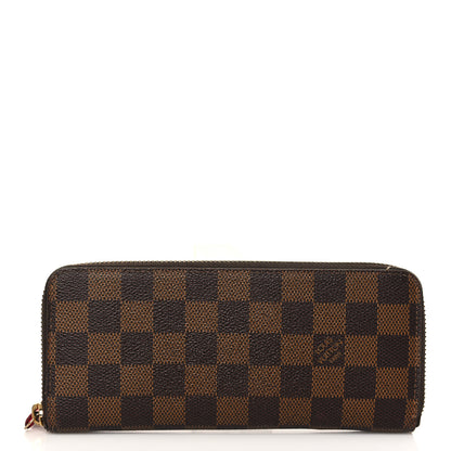 Louis Vuitton Damier Ebene Clemence Wallet Cherry 1 of 6