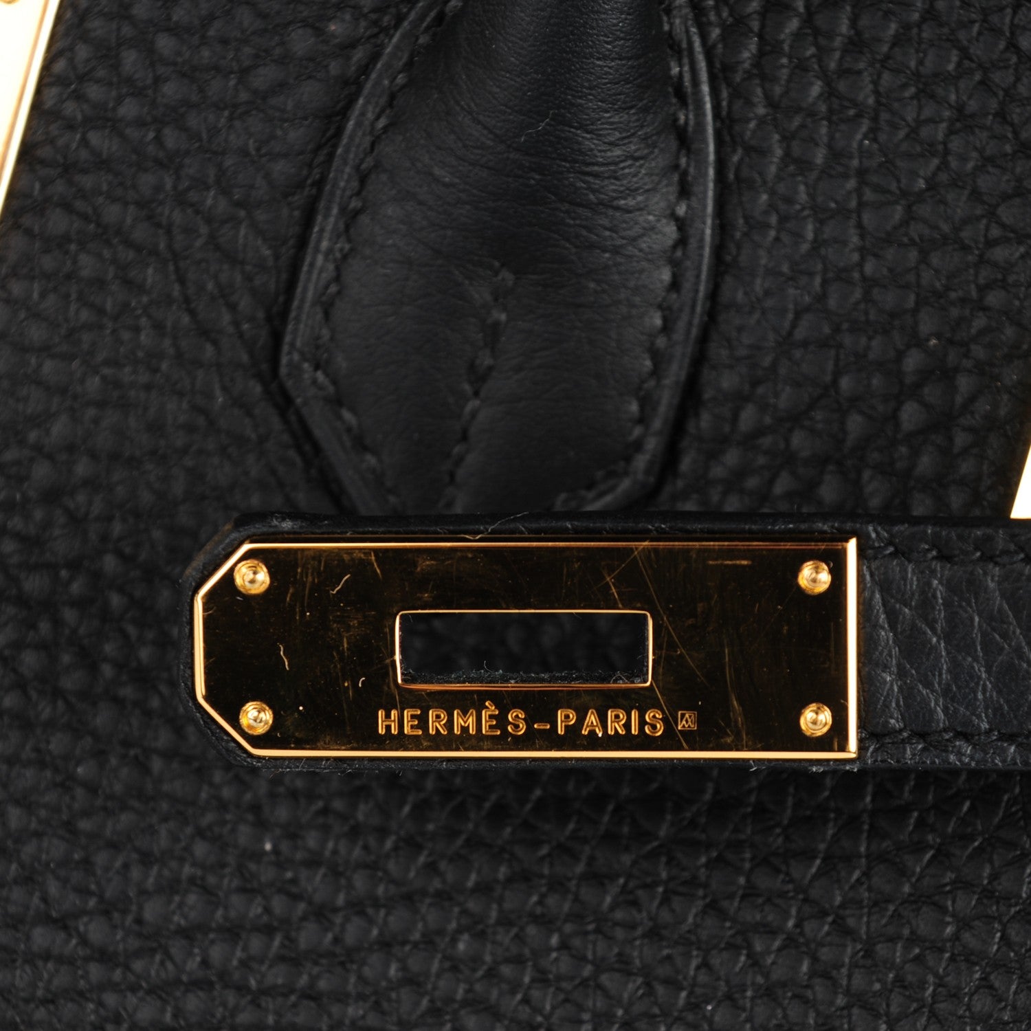 Hermes Taurillon Clemence Birkin 35 Black 9 of 23