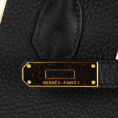 Hermes Taurillon Clemence Birkin 35 Black 9 of 23