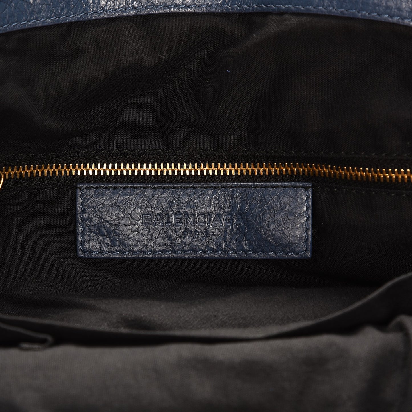 Agneau Giant 12 Gold Hardware Bowling Bag Bleu Persan