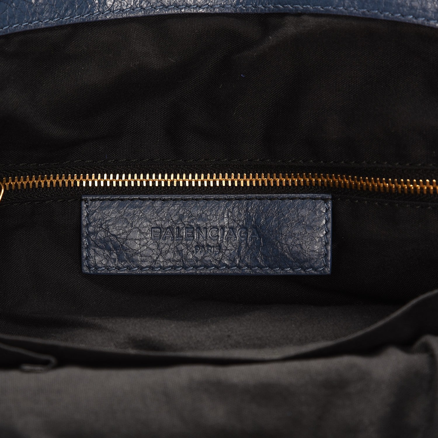 Balenciaga Agneau Giant 12 Gold Hardware Bowling Bag Bleu Persan 8 of 13