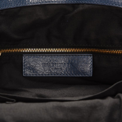 Balenciaga Agneau Giant 12 Gold Hardware Bowling Bag Bleu Persan 8 of 13