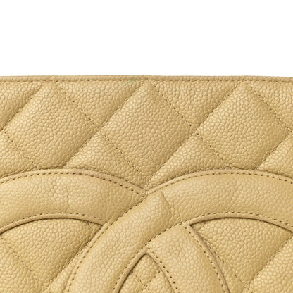 Chanel Caviar Quilted Medallion Tote Beige 8 of 13