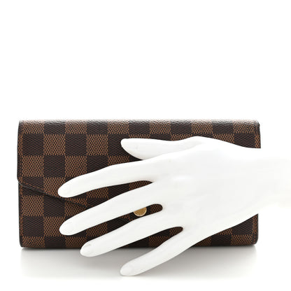 Louis Vuitton Damier Ebene Sarah Wallet NM 2 of 6