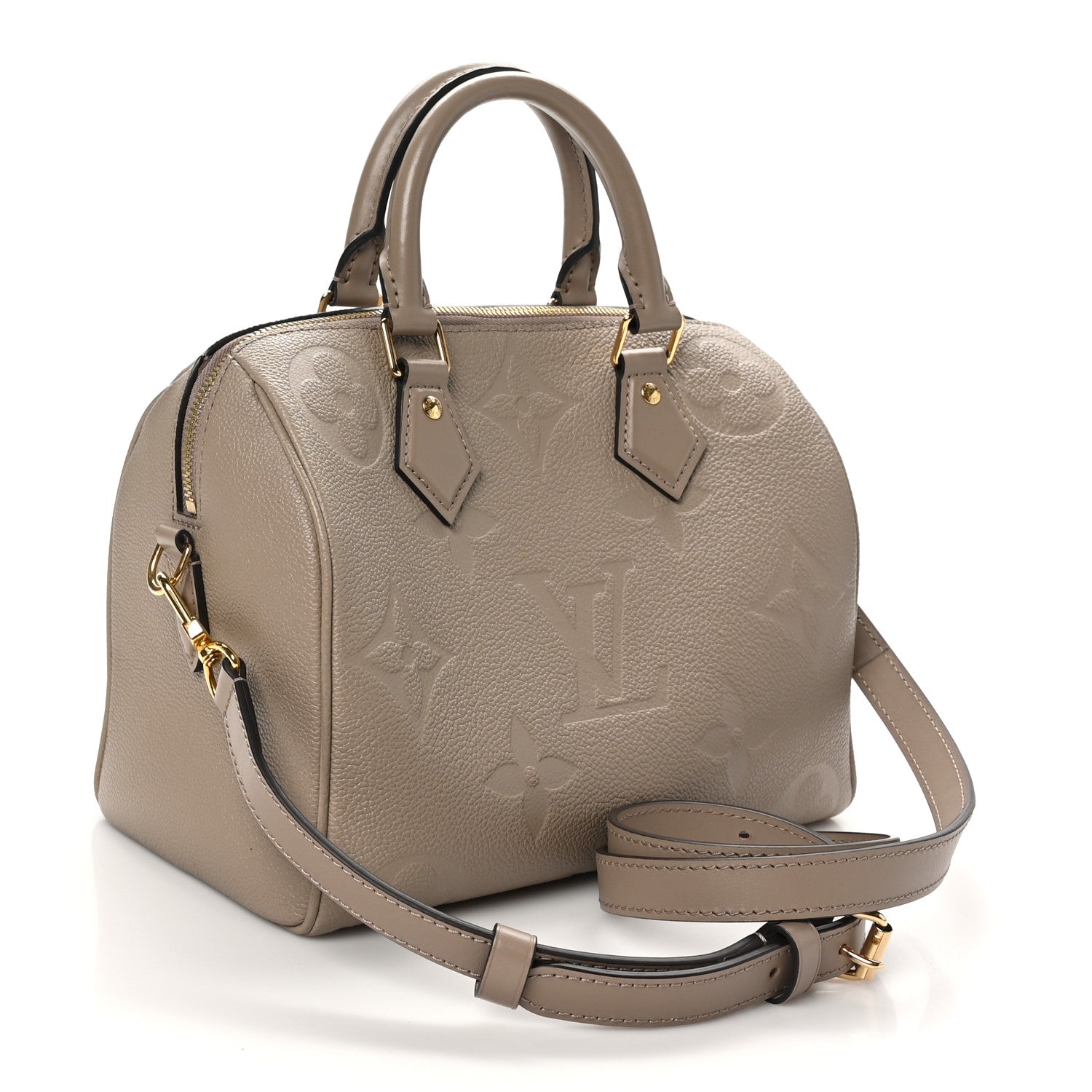 Louis Vuitton Empreinte Monogram Giant Speedy Bandouliere 25 Tourterelle 3 of 9