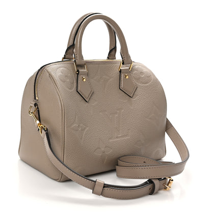 Louis Vuitton Empreinte Monogram Giant Speedy Bandouliere 25 Tourterelle 3 of 9