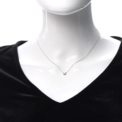 Cartier 18K White Gold Diamond .24ct C De Cartier Pendant Necklace 2 of 7