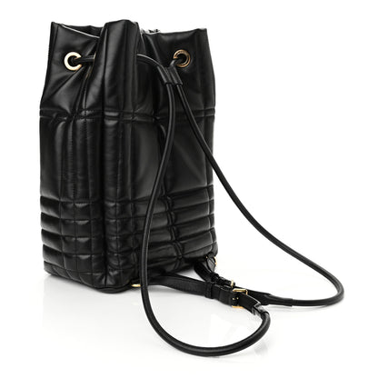 Burberry Lambskin Quilted Medium Lola Backpack Black 3 of 9
