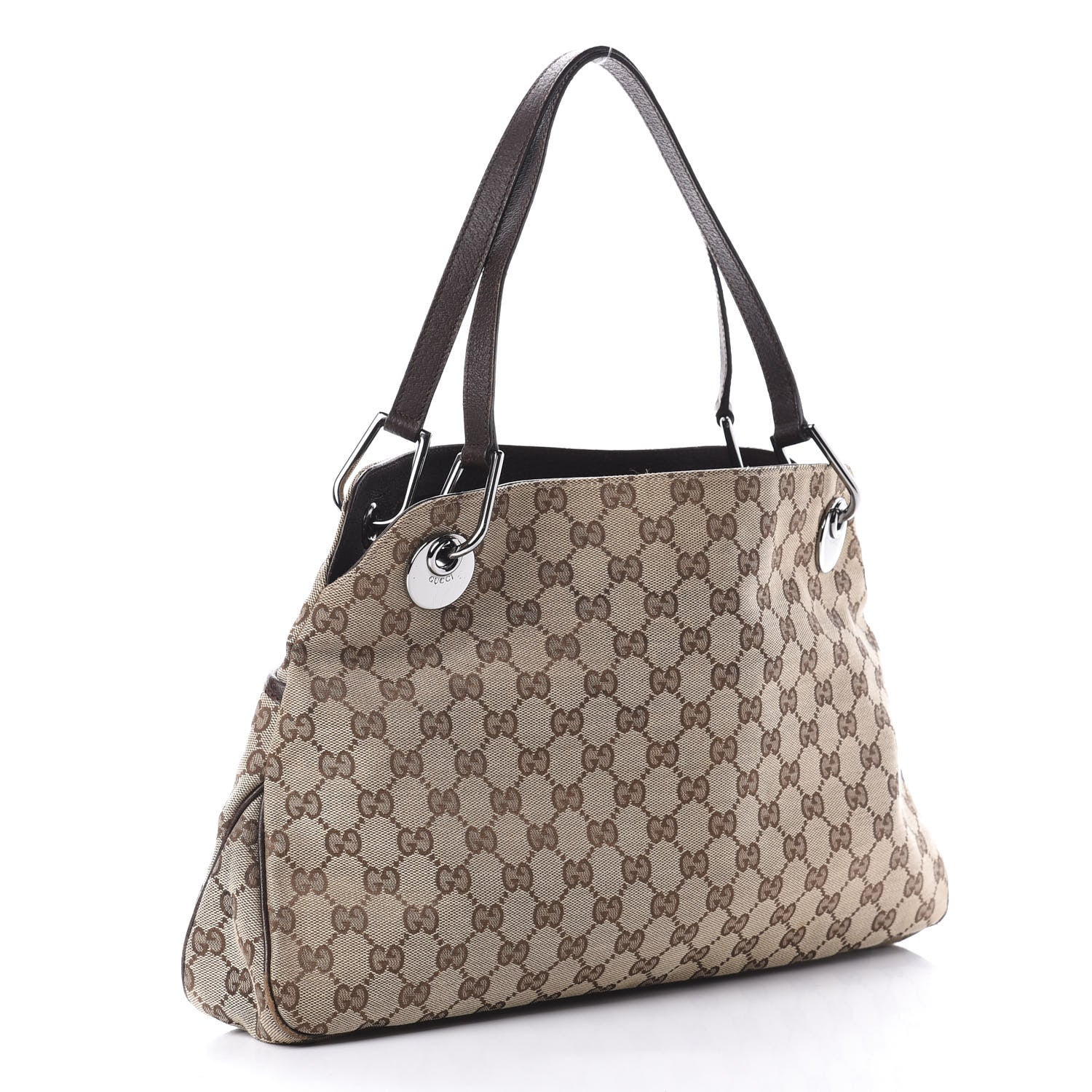 Gucci Monogram Medium Eclipse Shoulder Bag Dark Brown 3 of 15