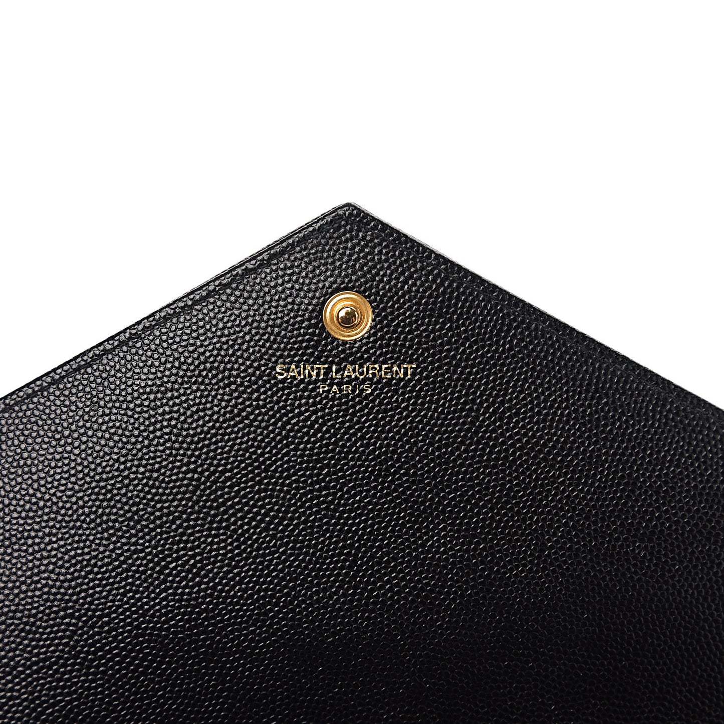 Grain De Poudre Matelasse Chevron Monogram Chain Wallet Black