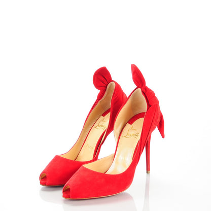 Christian Louboutin Suede Barbara 100 Pumps 38 Oeillet 3 of 8